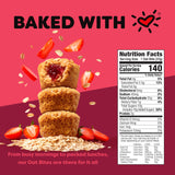 Bobo's Oat Bites Stuff'd Variety Pack (Strawberry, Original Chocolate Chip, and Apple Pie), Pack of 30 (1.3 oz Bites), Gluten Free Whole Grain Rolled