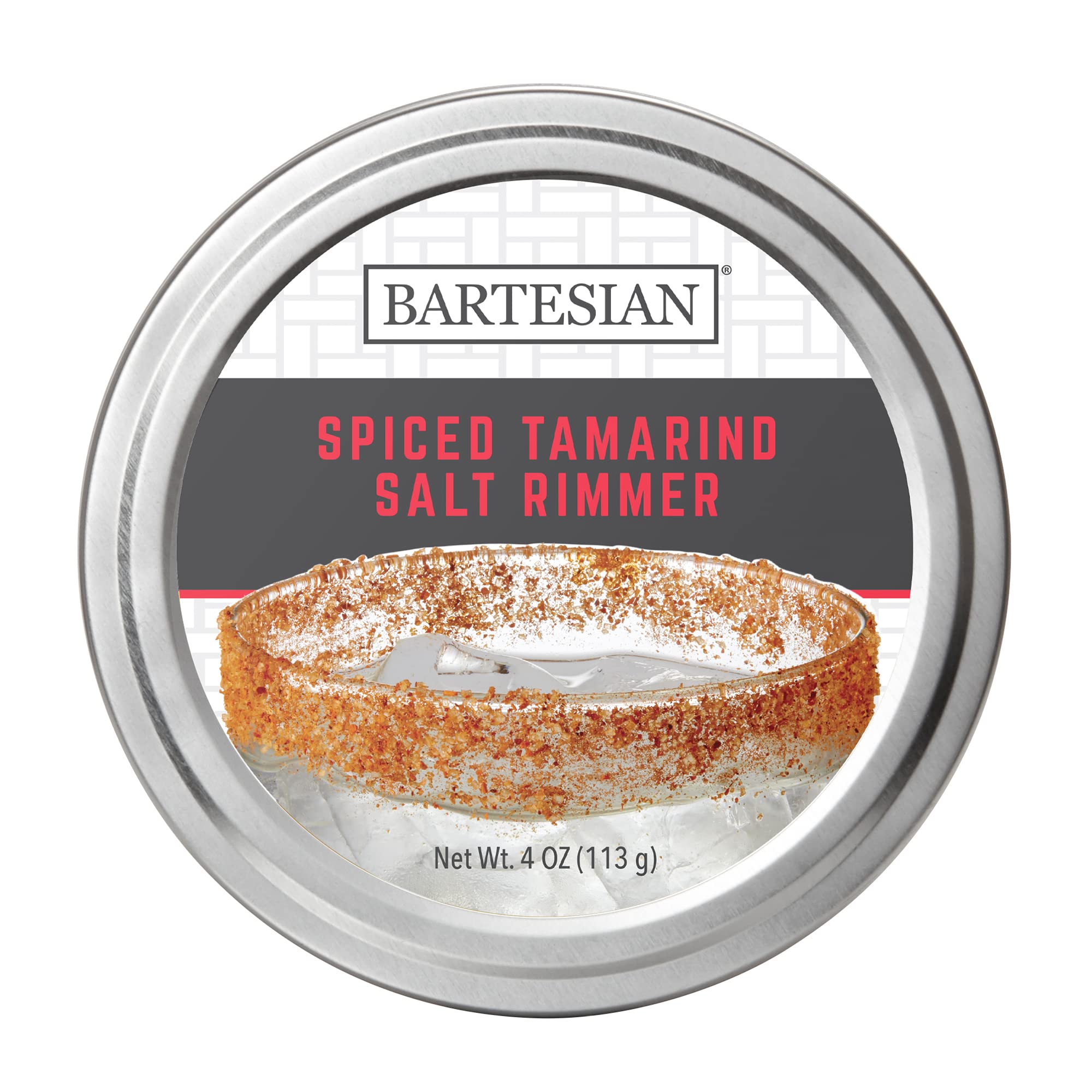 Bartesian Spiced Tamarind Salt Cocktail Glass Rimmer - Spicy Cocktails Glasses Flavored Rimming Garnish for Margarita & Other Bar Drinks
