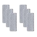 True & Tidy Replacement Microfiber Mop Pad Set for BUCKET-900 TrueClean Mop and Bucket with Pump System, Machine Washable up to 100x (6)