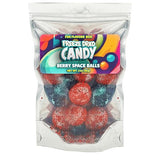 Fun Flavors Box Freeze Dried Candy Berry Space Balls, Black and Red Berry Gummies Unique Exotic Crunch Snack Treats, 2oz