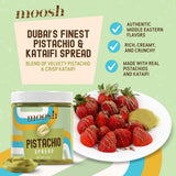 Premium Pistachio Cream, 8oz - Authentic Italian, Gluten-Free, Non-GMO - Gourmet Spread for Desserts, Pastries, Dubai Pistachio Chocolate Bar & More