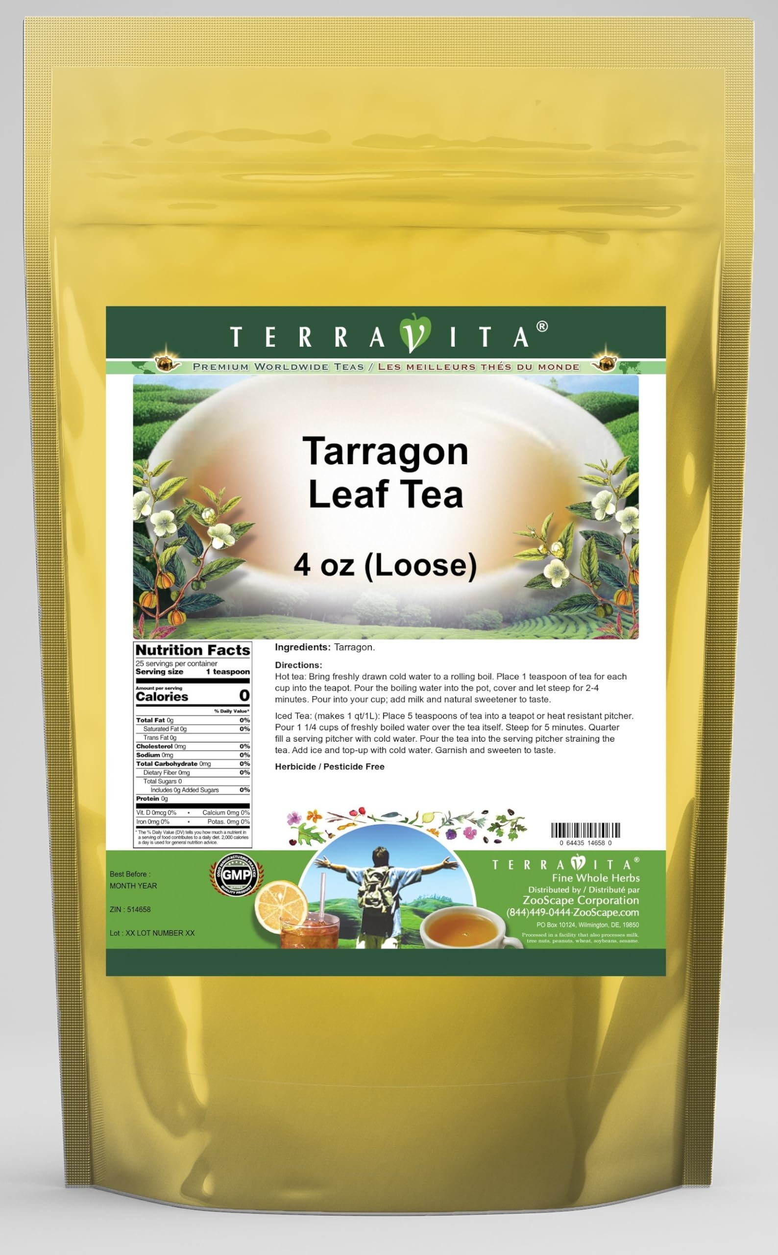 Tarragon Leaf Tea (Loose) (4 oz, ZIN: 514658) - 3 Pack