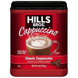 Hills Bros. Cappuccino Mix - Rich, Frothy Coffeehouse-Tasting Instant Drink Mix - Quick and Easy Preparation - Perfect for Hot & Iced Drinks
