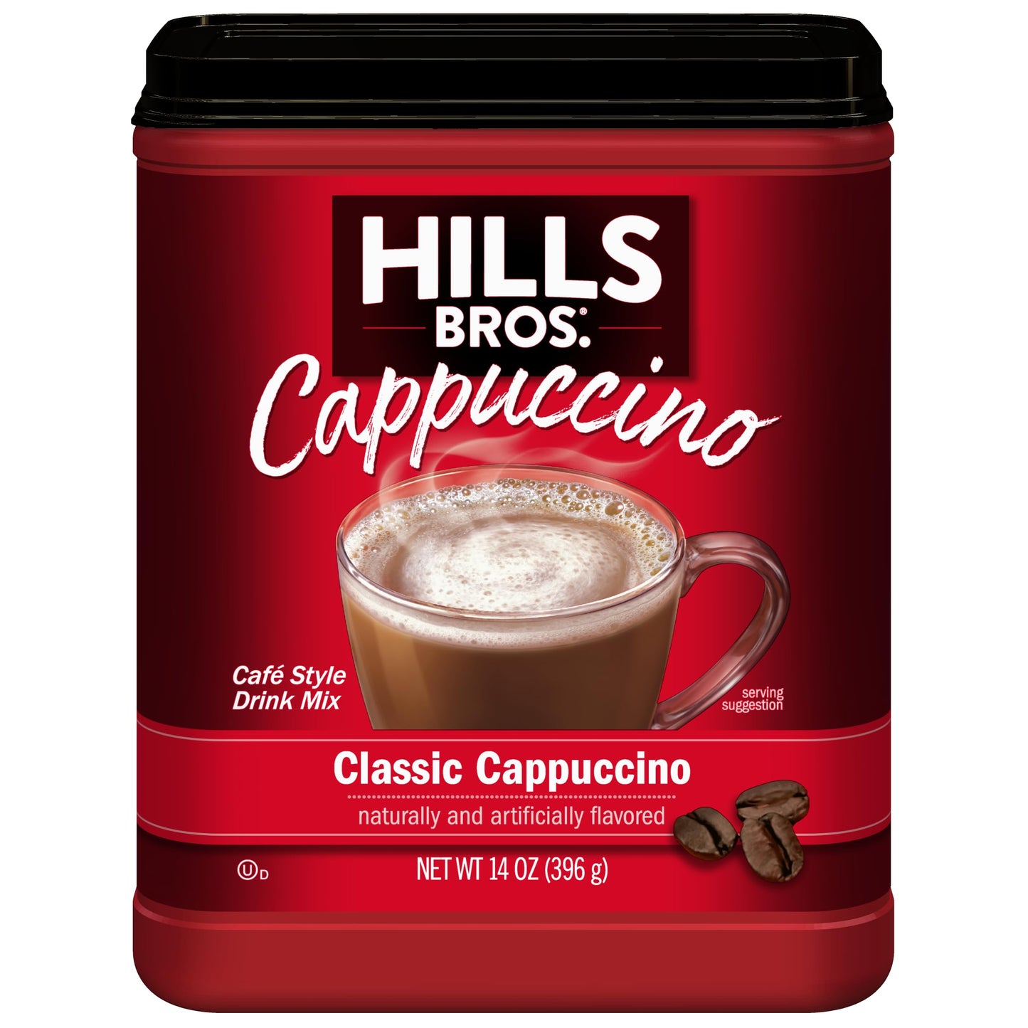 Hills Bros. Cappuccino Mix - Rich, Frothy Coffeehouse-Tasting Instant Drink Mix - Quick and Easy Preparation - Perfect for Hot & Iced Drinks
