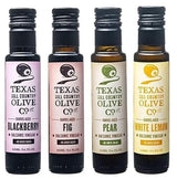 Balsamic Vinegar Combo Gift Set 4 Pack (100ml Each): Blackberry, Fig, Pear, White Lemon