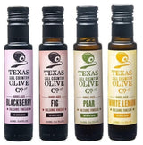 Balsamic Vinegar Combo Gift Set 4 Pack (100ml Each): Blackberry, Fig, Pear, White Lemon