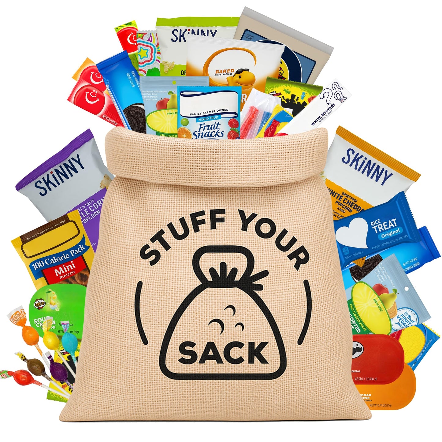 Nut-Free Snacks Variety Pack - 60 Count Peanut-Free and Tree Nut-Free Snack Box for Kids - Individually Wrapped Cookies, Crackers, Chips and Candy