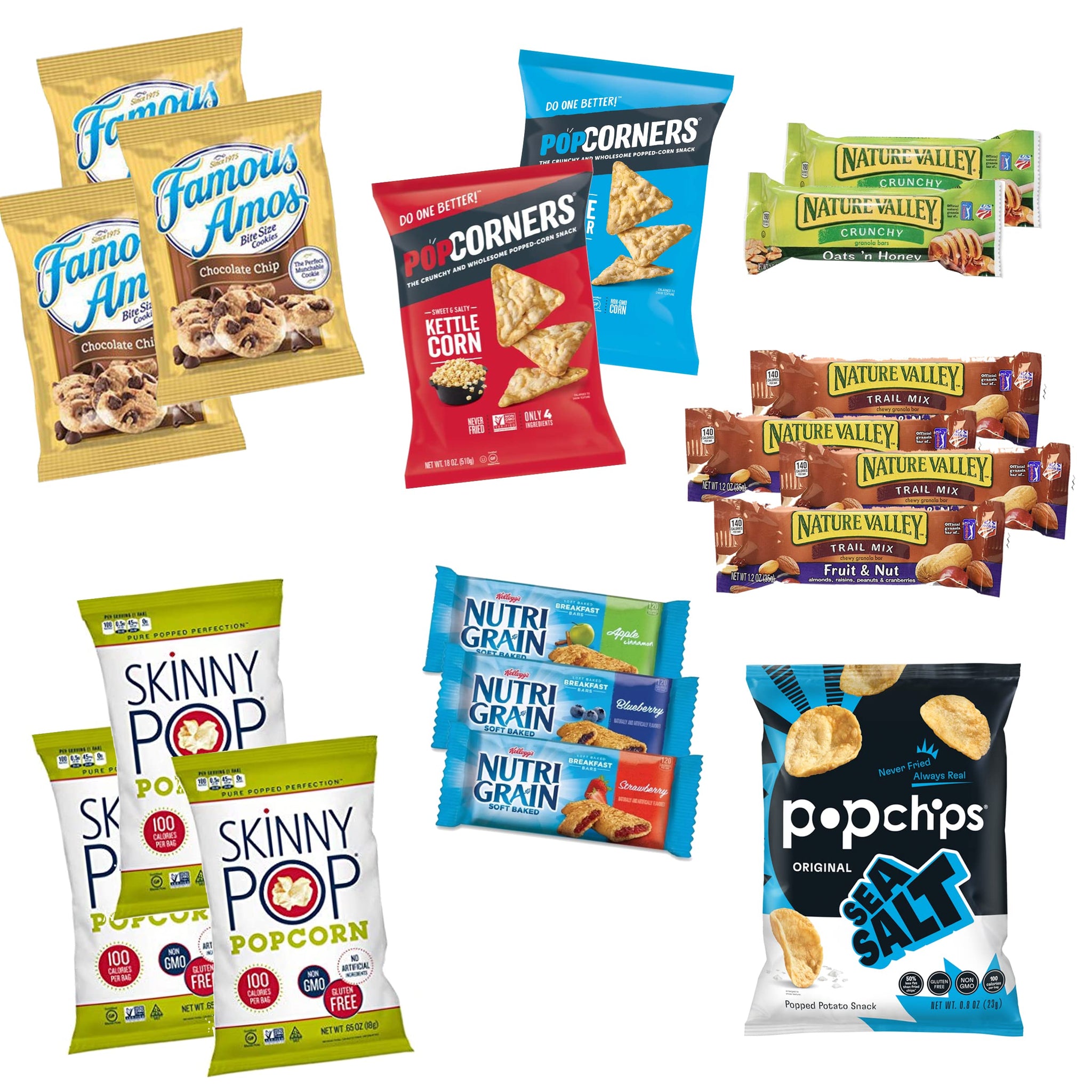 Thinking Of You Snack Box Variety Pack Care Package (45 Count) College Student Candies Christmas Thanks Giving Gift Basket, Fathers Day Bouquets Crave