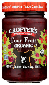 Crofters Fruit Spread 4 Fruit 16.5 OZ