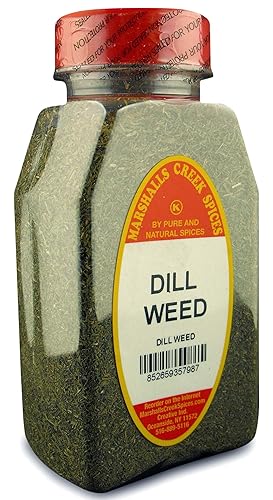 DILL WEED FRESHLY PACKED IN LARGE JARS, spices, herbs, seasonings
