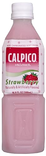 Calpico Soft Drink, Strawberry, 16.9-Ounce (Pack of 8)