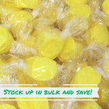 Gourmet Yellow Pineapple Soft Taffy Chews by It's Delish, 2 lbs Bulk Bag - Individually Wrapped Yellow Taffies Chewy Pineapple Flavored Fruit Chews