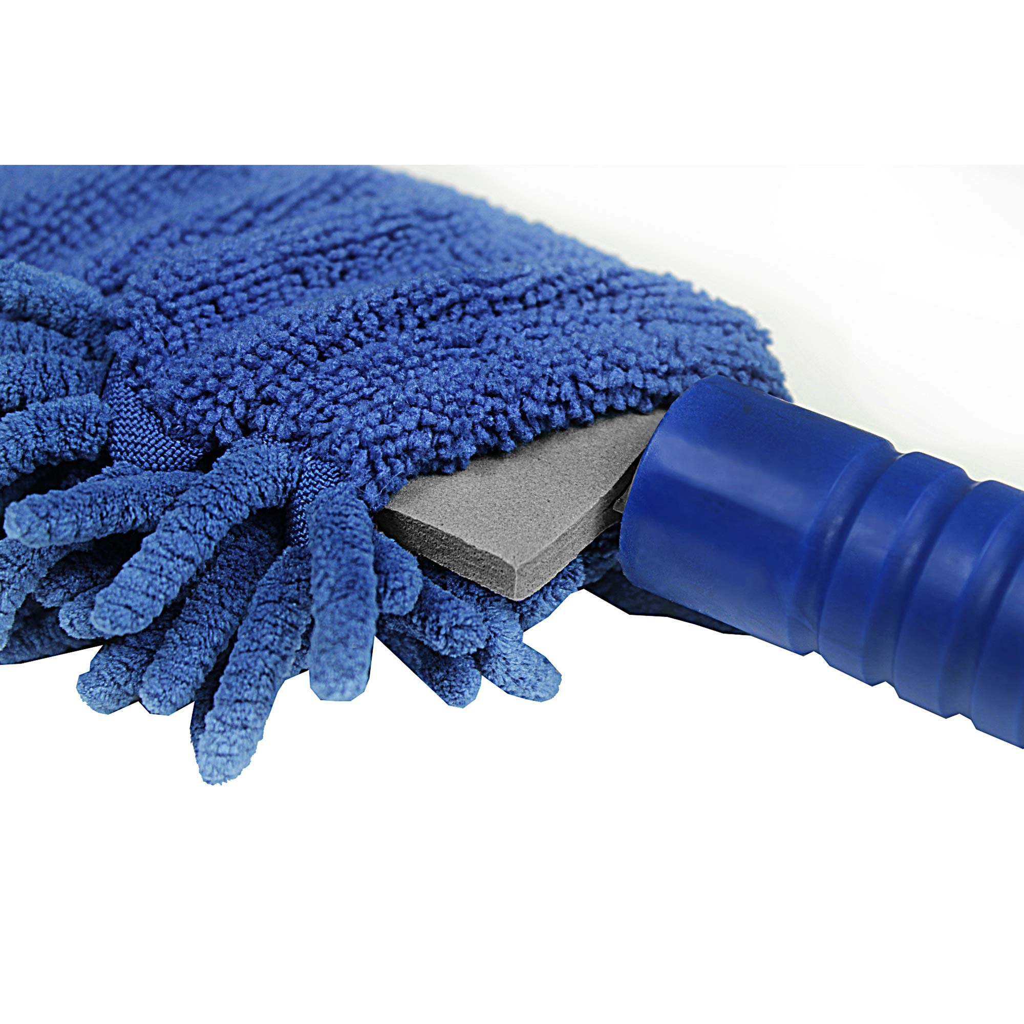 CleanAide Handheld Reusable Microfiber Flex Duster with Adjustable Telescopic Reach Pole - Bendable, Lightweight, Dust Cleaner for Blinds, Shutters