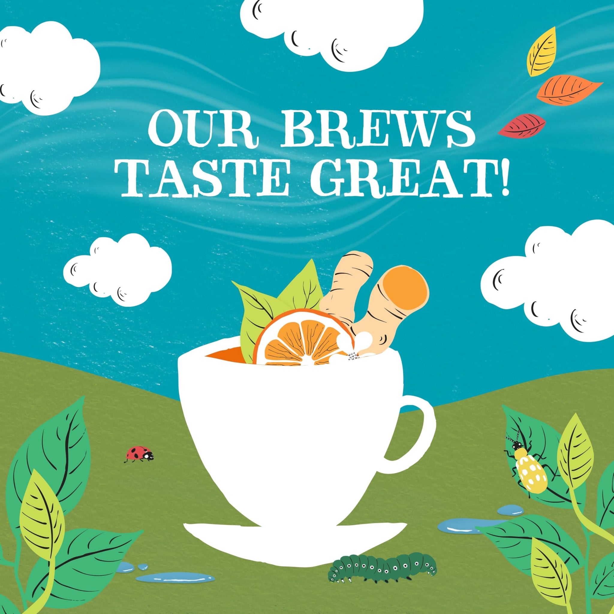 Clipper Tea, Orange & Turmeric, Organic Tea with Licorice Root, Orange Peel and Hibiscus, Plant Based Herbal Tea, Caffeine Free British Tea, 1 Pack
