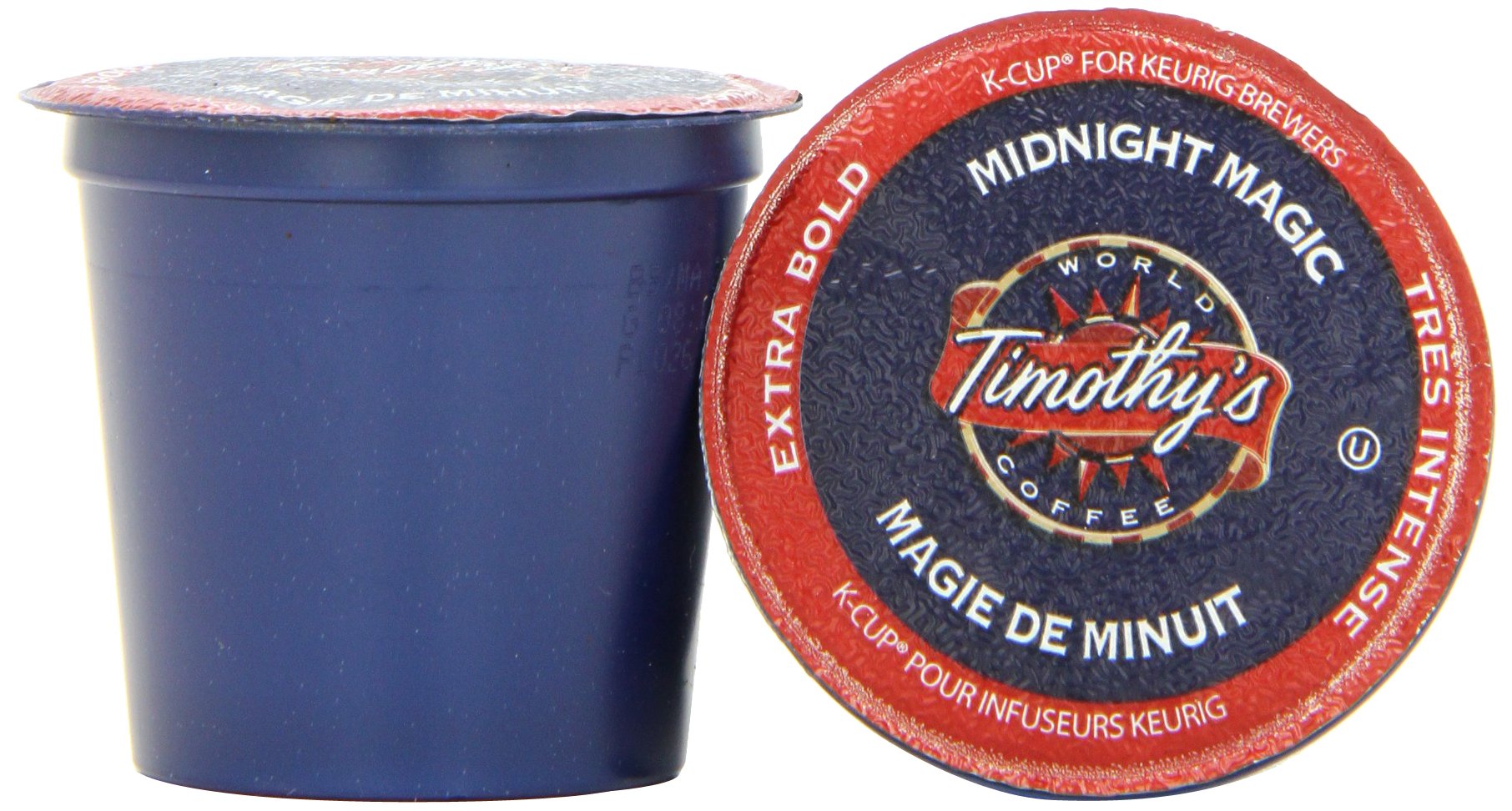 Timothy's World Coffee, Midnight Magic, K-Cup Portion Pack for Keurig K-Cup Brewers 24-Count (Pack of 2)