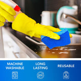 Ditto Non-Scratch Scrub Sponges (6 Pack) - Durable and Long Lasting - Safe On All Surfaces…