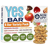 YES Nut Bars - Six Flavor Variety Pack - Soft Chewy Healthy Snack Bars Made with Organic Maple Syrup - Vegan, Paleo, Gluten Free, No Refined Sugar