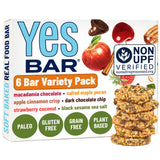 YES Nut Bars - Six Flavor Variety Pack - Soft Chewy Healthy Snack Bars Made with Organic Maple Syrup - Vegan, Paleo, Gluten Free, No Refined Sugar