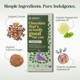 Elements Truffles Peppermint Flavoured Dark Chocolate Bar| Ayurvedic, Vegan & Gluten Free | No Refined Sugar & Artificial Flavours | Enriched