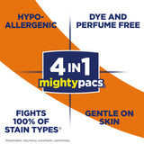 All Mighty Pacs Laundry Detergent, Free Clear Pouch, 16 Count (10072613739827)