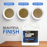 Floor Grip Anti-Slip Floor Finish (Gloss) for Vinyl, Wood, and Laminate - Clear Non-Slip Grip Coating to Fix Slippery Floors and Stairs