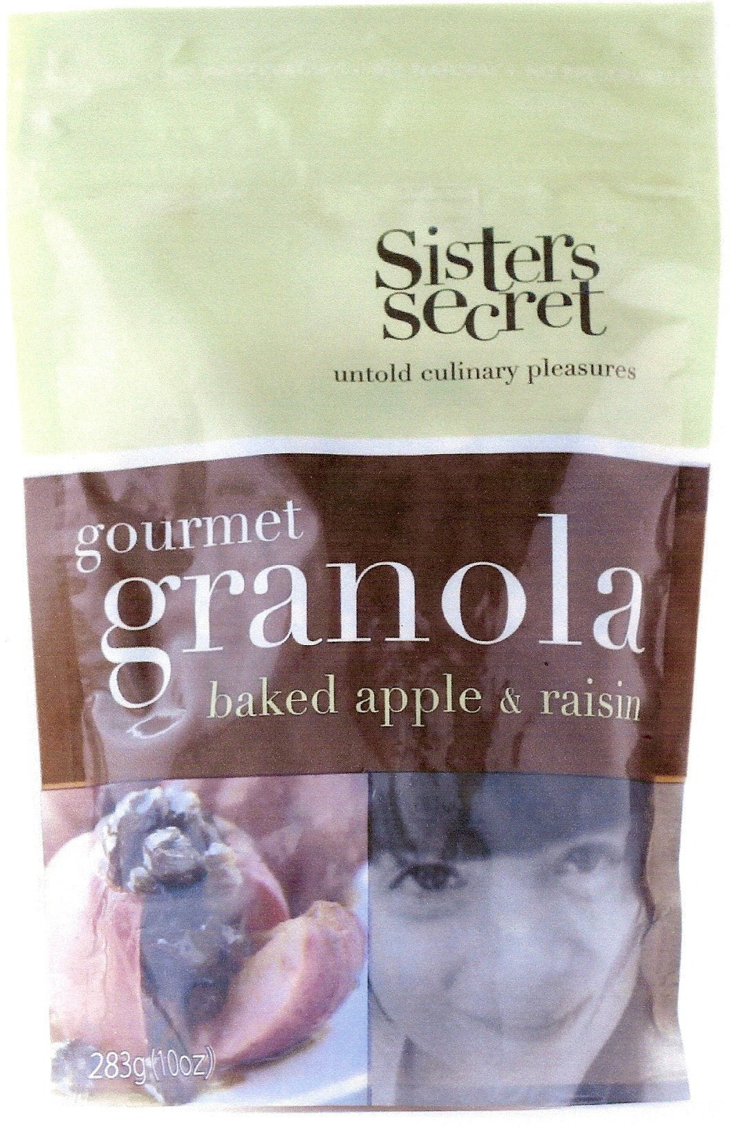 Sisters Secret Gourmet Granola, Baked Apple & Raisin, 10-Ounce Pouches (Pack of 3)