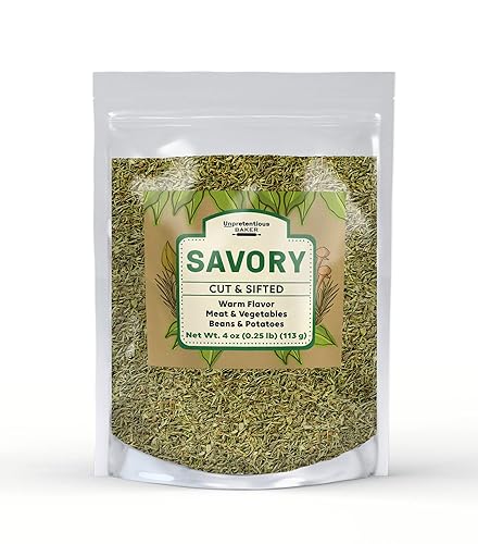 Unpretentious Savory, 4 oz, Cut & Sifted, Thyme-Like Flavor, Meat & Vegetables
