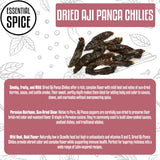 Essential Spice Dried Aji Panca Chilies - Mild Heat with Deep Fruity, Smoky Flavor - Whole Dried Peruvian Chilies for Stews, Sauces, Marinades