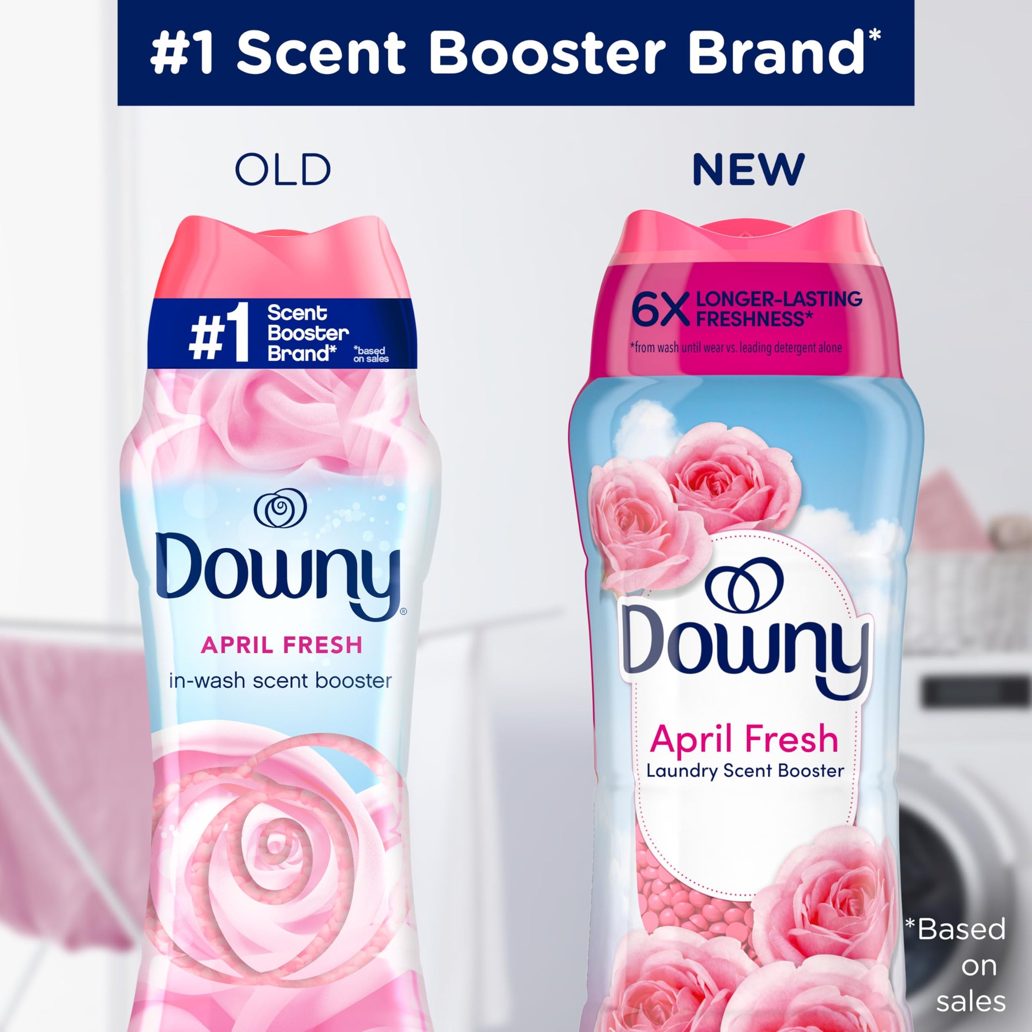 Downy April Fresh In-Wash Laundry Scent Booster Beads, 13.4 oz, laundry scent beads, Long-lasting Freshness