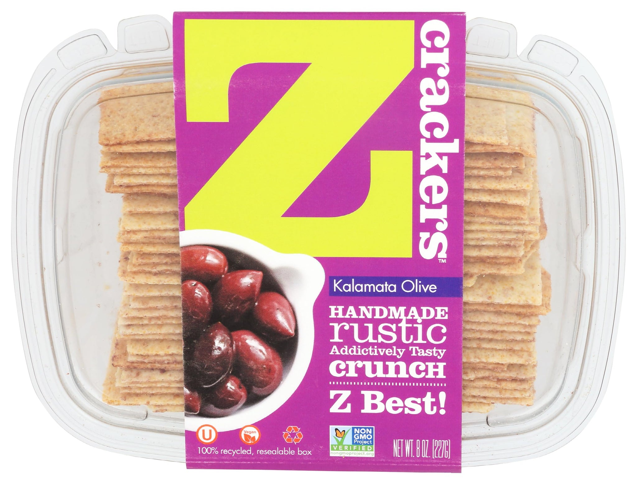 Z Crackers, Kalamata Olive, 8 oz