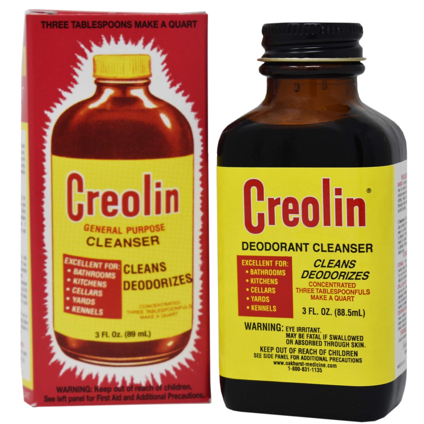 OAKHURST COMPANY Creolin Cleanser General Purpose, 3 oz.