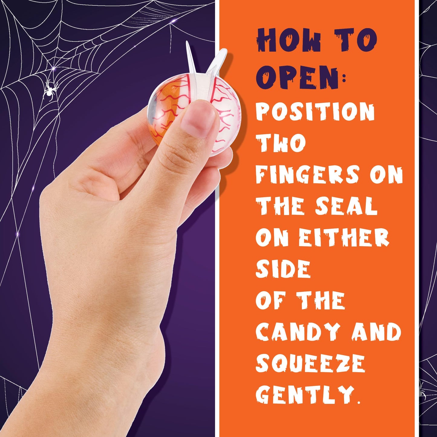 30 Gummy Eyeballs, Spooky Eyeball Candy in 4 Flavors, Soft Gummies with Fruity Jelly Filling, Individually Wrapped, By 4YoreElves (19 oz)