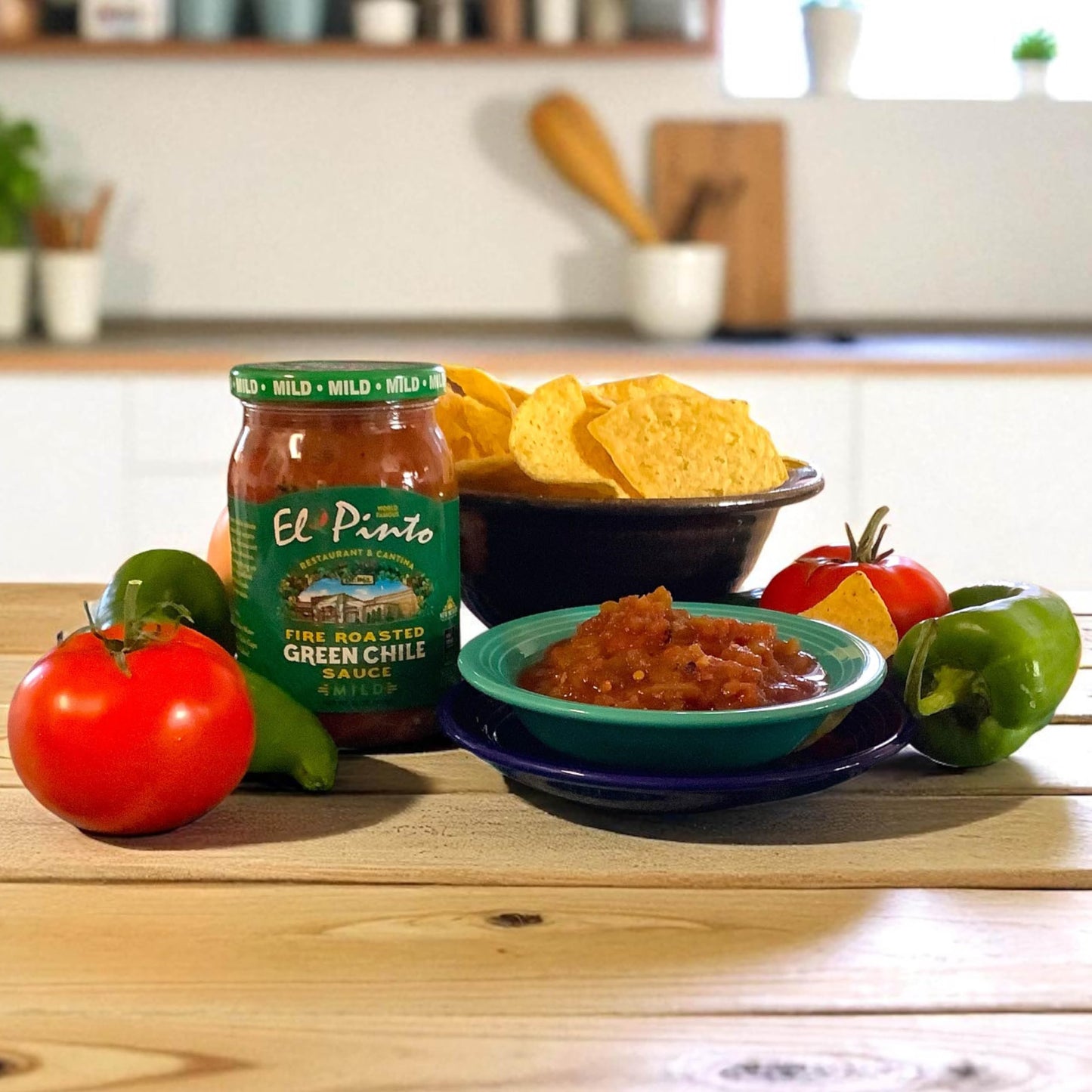 El Pinto Green Chile Sauce, Mild, 16 Ounce (Pack of 6)