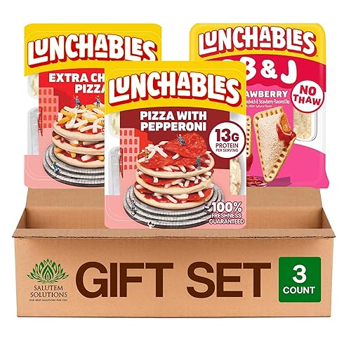 Salutem Vita - Extra Cheesy Pizza Lunch Kit 4.2oz, Gift Set - Pack of 3