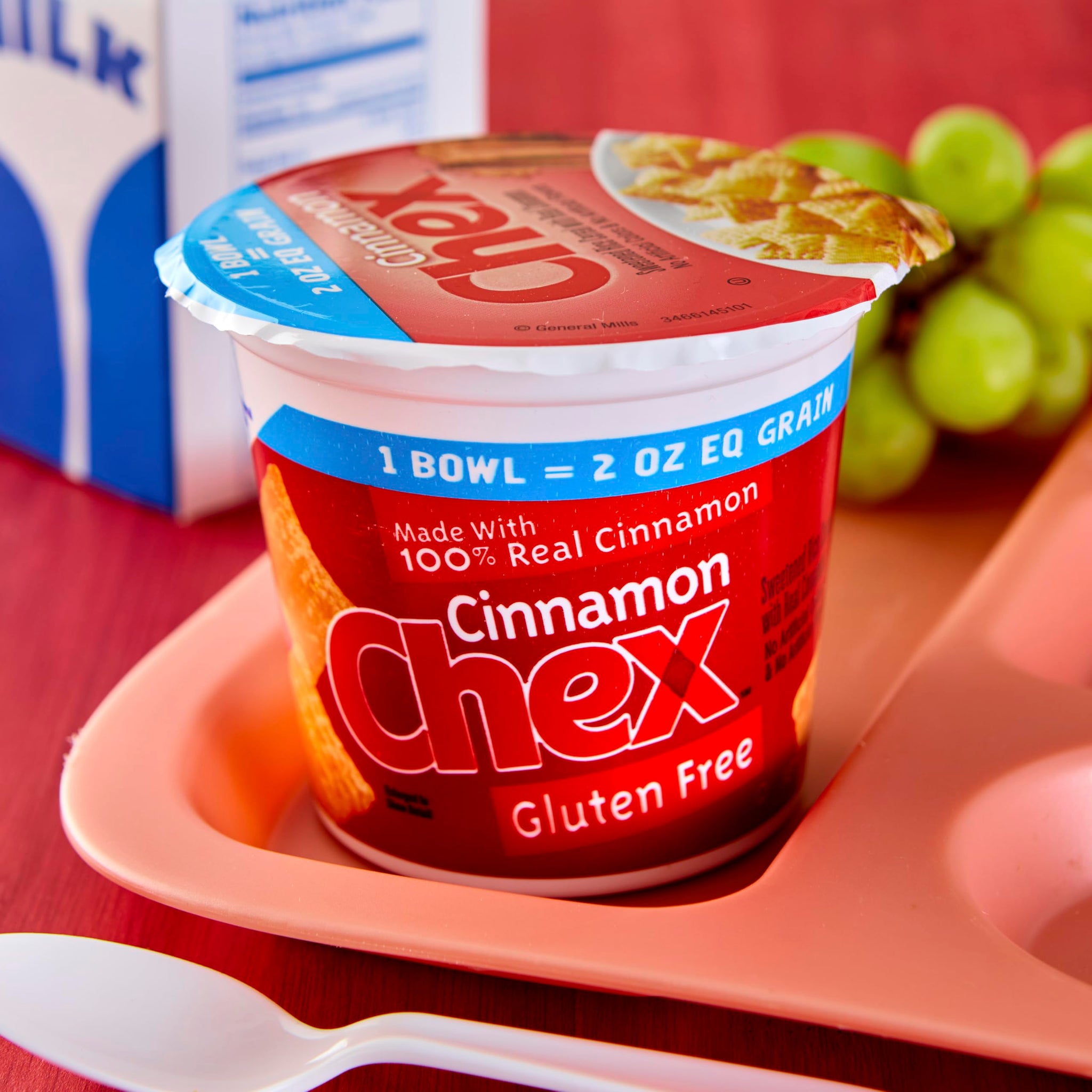 Cinnamon Chex Gluten Free Cereal, Single Serve Foodservice Cups, 60 Ct