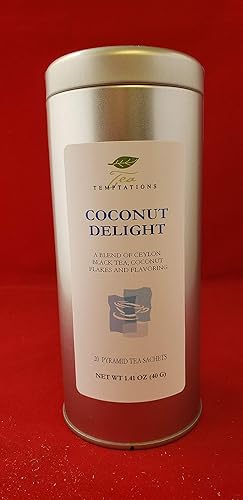 Coconut Delight Black Tea in Pyramid Sachets (2 Tins)