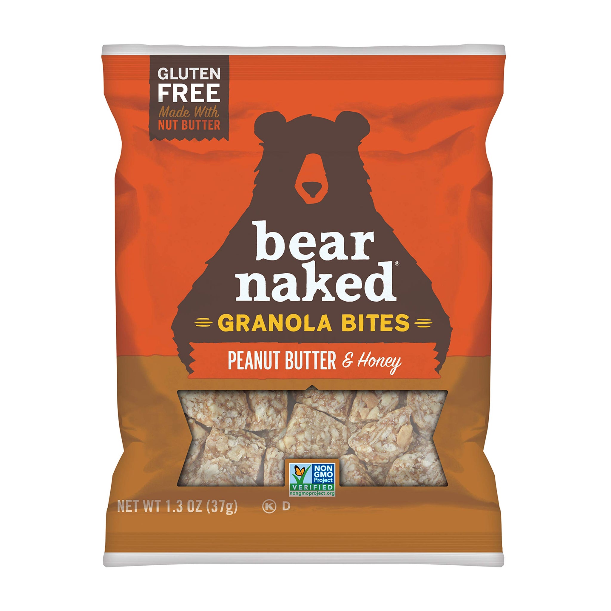 Bear Naked Granola Bites, Peanut Butter, (Pack of 50)