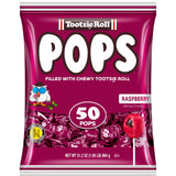 Tootsie Pops Single Flavor Bag - Raspberry Flavored Lollipops with Chocolatey Center - Individually Wrapped Hard Candy - Purple Candy - Peanut Free
