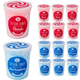 Blue Raspberry & Classic Pink Vanilla Gourmet Flavored Cotton Candy (12 Pack) - Unique Idea for Holidays, Birthdays, Gag Gifts, Party Favors…