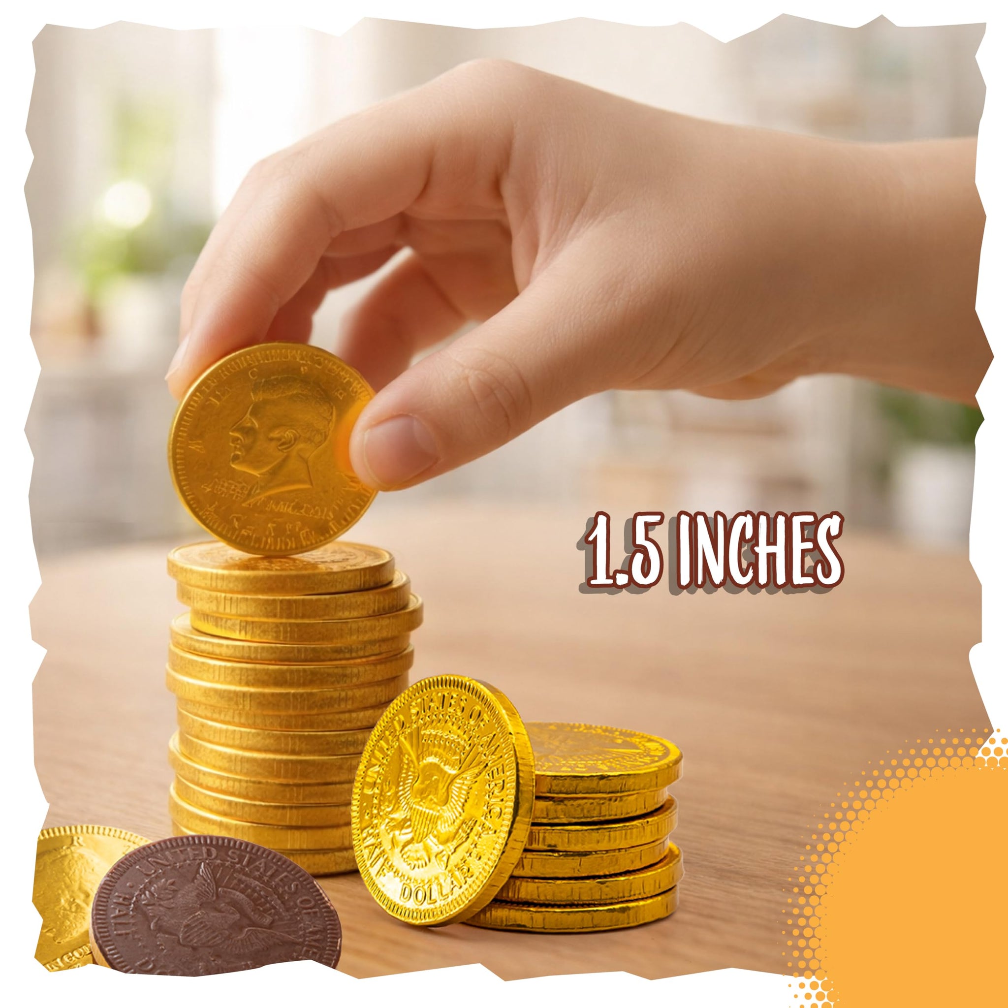 Chocolate Coins | 40 Count Bag | Chocolate Gold Coins | Individually Wrapped Candy for Party Favors, Buffets, Goodie Bags, Holidays, and Celebrations
