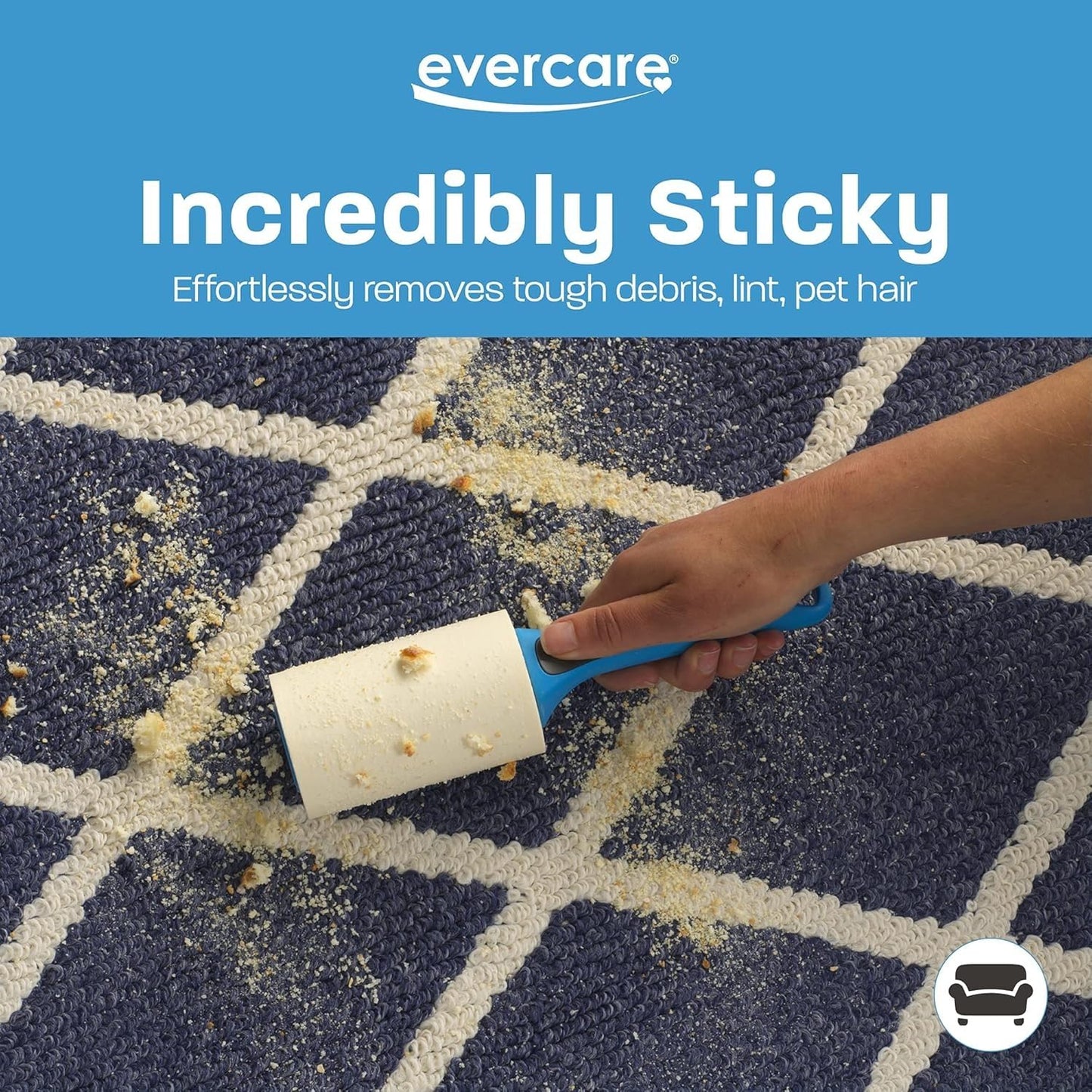 Evercare Giant Lint Roller 60 Layer, 4.6 inches
