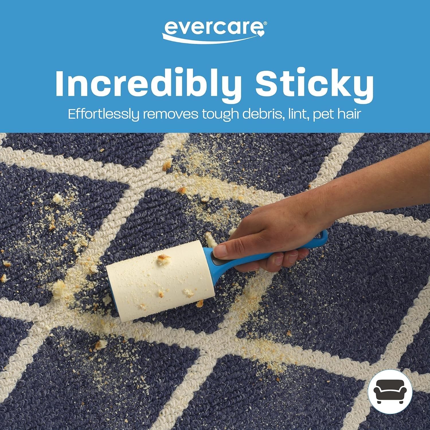 Evercare Giant Lint Roller 60 Layer, 4.6 inches