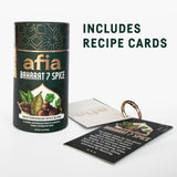 Afia Mediterranean Spice Blends Gift Set | Za’atar, Baharat & Shawarma Spice | Mediterranean for Steak, Chicken and Vegetable Seasoning, BBQ Rub (Pack