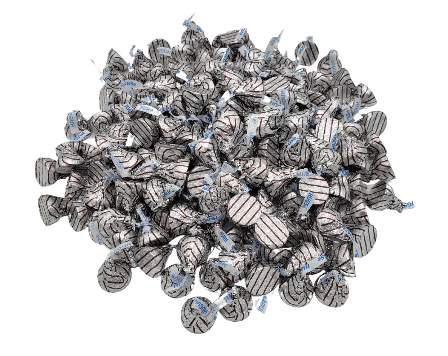 Hershey Kisses Hugs, Milk Chocolate with White Creme Candy, Individually Wrapped Candy, Hershey Kisses/Hugs Bulk, Bulk Chocolate Candy 4 lbs /64 oz
