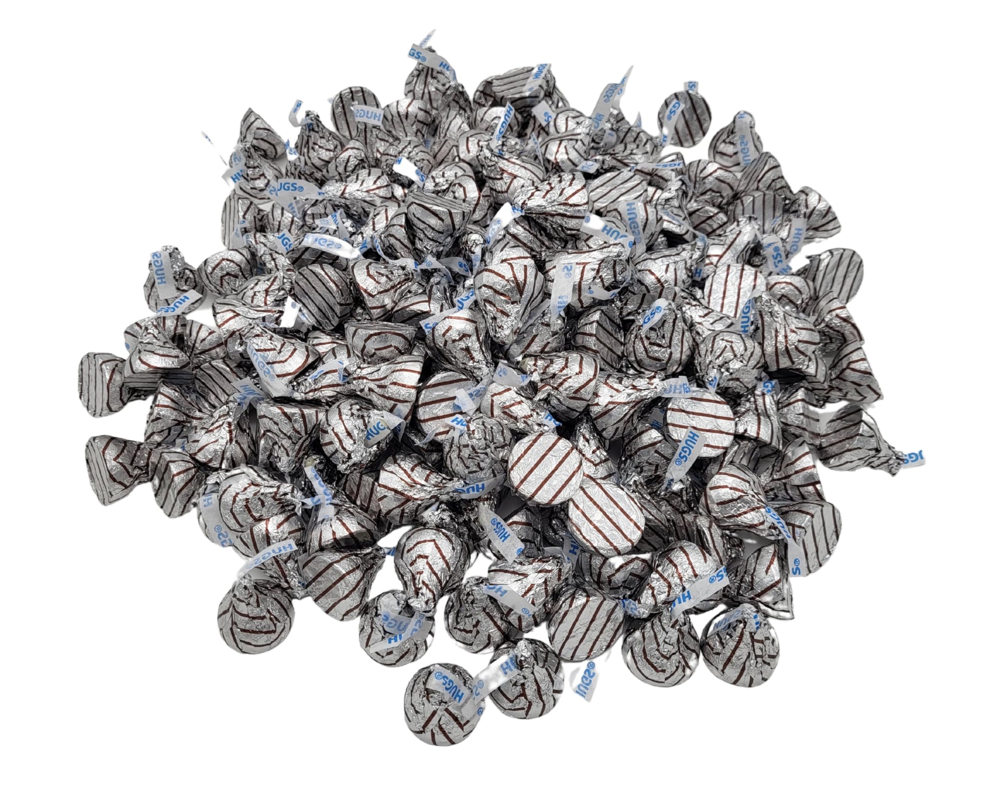 Hershey Kisses Hugs, Milk Chocolate with White Creme Candy, Individually Wrapped Candy, Hershey Kisses/Hugs Bulk, Bulk Chocolate Candy 4 lbs /64 oz