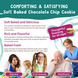 Soft Chocolate Chip Cookies - Bulk Pack of 216, 0.75 oz Each, Individually Wrapped, Chewy & Nut-Free Soft Baked Cookies, Long Shelf Life for On-the-Go