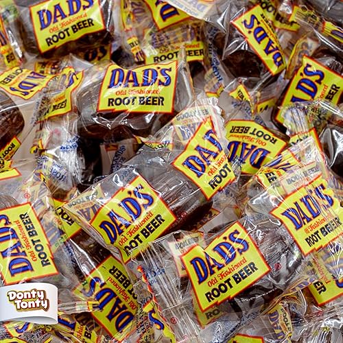 DAD'S ROOT BEER BARRELS Hard Candy 2 lb - Bulk Bag, Old Fashioned, Original Flavor, Individually Wrapped (100 Pieces)