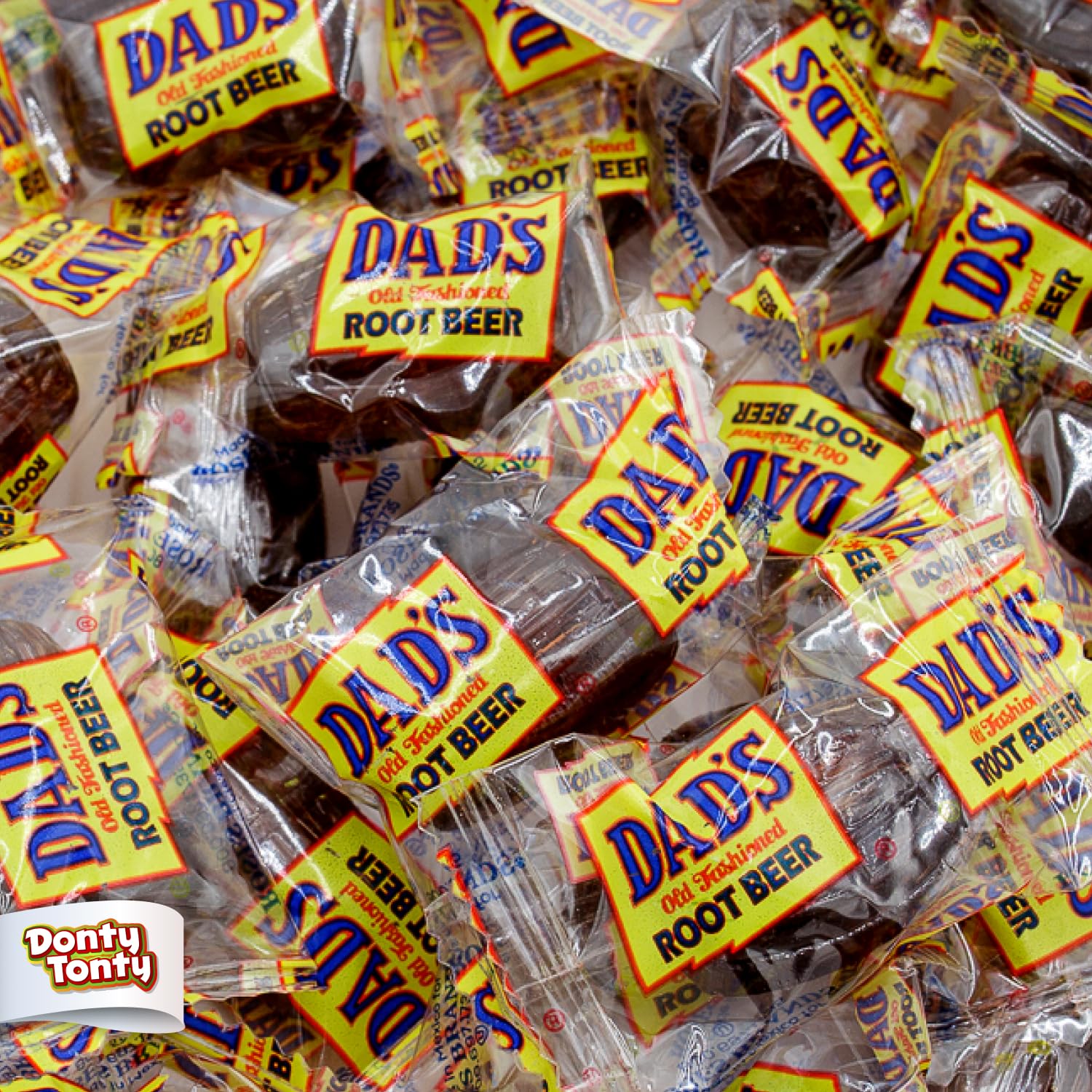 DAD'S ROOT BEER BARRELS Hard Candy 2 lb - Bulk Bag, Old Fashioned, Original Flavor, Individually Wrapped (100 Pieces)