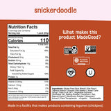 MadeGood Snickerdoodle Soft Baked Cookies, Organic Snacks, 0.85oz Each