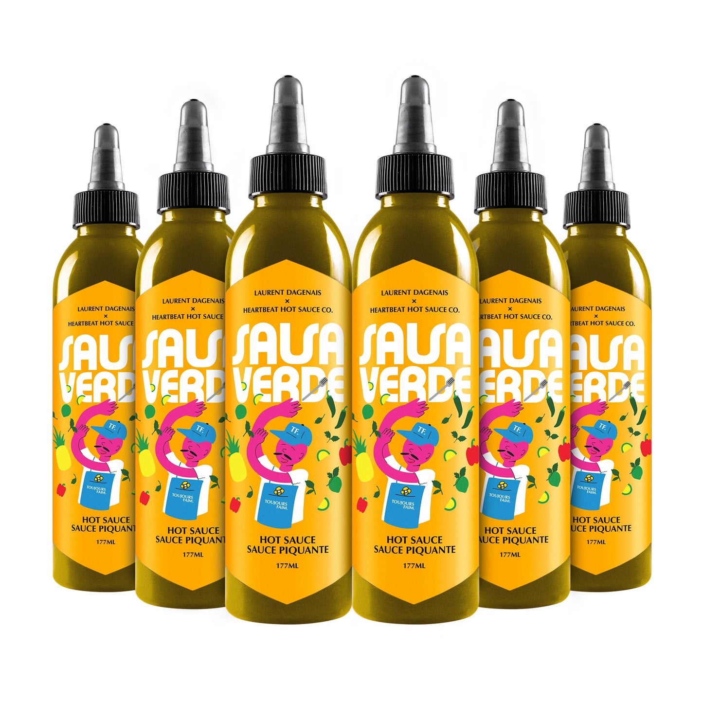 Heartbeat Hot Sauce Co. | Salsa Verde, 6 oz. 6 pack